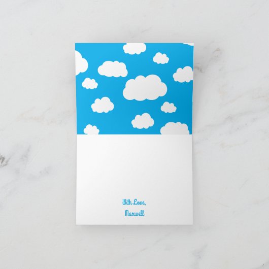 Rainbow Birthday Party Karte (Innenseite)