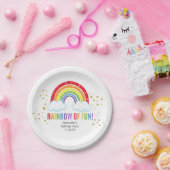 Rainbow Birthday Party Paper Plate Pappteller (Party)