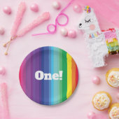 Rainbow Birthday Party Pappteller (Party)