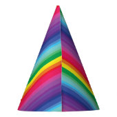 Rainbow Birthday Party Partyhütchen (Rückseite)