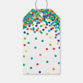 Rainbow Birthday Party Vielen Dank für Ihre Unters Geschenkanhänger (Rückseite)