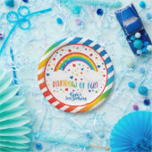 Rainbow Birthday Plate - Custom Pappteller (Party)