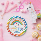Rainbow Birthday Plate - Custom Pappteller (Party)