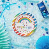 Rainbow Birthday Plate Pappteller (Party)