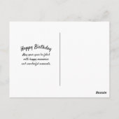 Rainbow Birthday Postkarte (Rückseite)