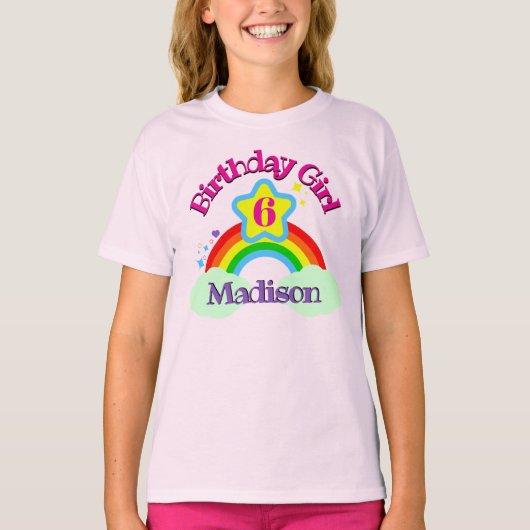 Rainbow Birthday Shirt (Vorderseite)
