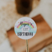 Rainbow Birthday Sticker