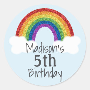 Rainbow Birthday Stickers Gefallen Stickers