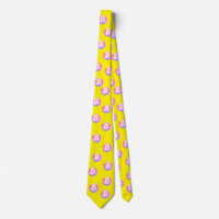 Rainbow Bitcoin Wave BTC Crypto Token Neck Tie