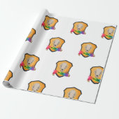 Rainbow Bite Me Badger Skull Geschenkpapier (Ungerollt)