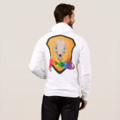 Rainbow Bite Me Badger Skull Hoodie (Schwarz voll)