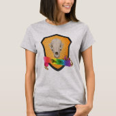 Rainbow Bite Me Badger Skull T-Shirt (Vorderseite)