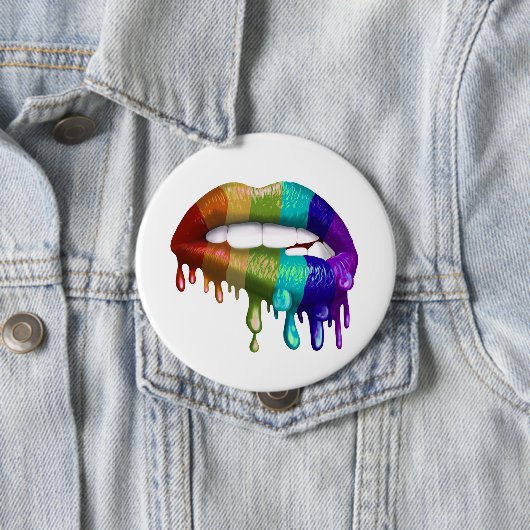 Rainbow-Bittklappen-Dripping Button (Beispiel)
