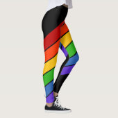 Rainbow Black Diagonal Leggings (Rechts)