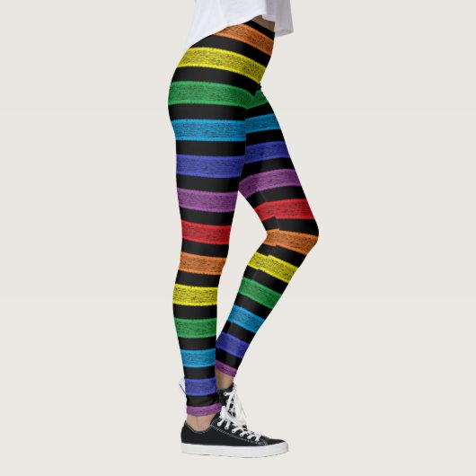 Rainbow Black Leggings (Rechts)