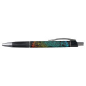 Rainbow Black psychedelic Kugelschreiber (Oberseite)