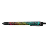 Rainbow Black psychedelic Kugelschreiber (Unterseite)