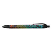 Rainbow Black psychedelic Kugelschreiber (Oberseite)