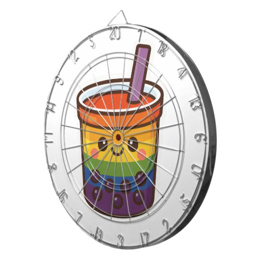 Rainbow-Blase-Tee LGBTQ+-Preis Dartscheibe (Vorderseite rechts)