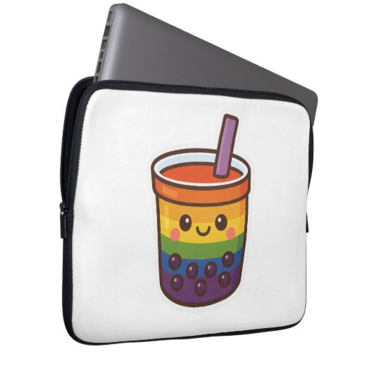 Rainbow-Blase-Tee LGBTQ+-Preis Laptopschutzhülle (Vorne Rechts)