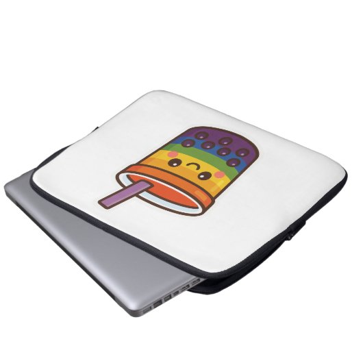 Rainbow-Blase-Tee LGBTQ+-Preis Laptopschutzhülle (Vorne Knopf)