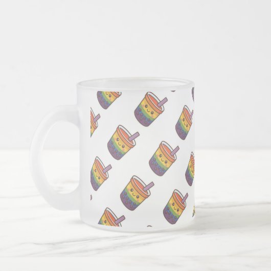 Rainbow-Blase-Tee LGBTQ+-Preis Mattglastasse (Links)