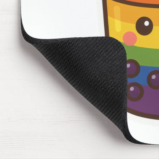 Rainbow-Blase-Tee LGBTQ+-Preis Mousepad (Ecke)