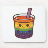 Rainbow-Blase-Tee LGBTQ+-Preis Mousepad (Vorne)