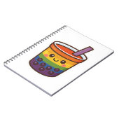 Rainbow-Blase-Tee LGBTQ+-Preis Notizblock (Linke Seite)