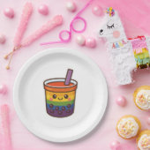 Rainbow-Blase-Tee LGBTQ+-Preis Pappteller (Party)