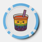 Rainbow-Blase-Tee LGBTQ+-Preis Pokerchips (Rückseite)