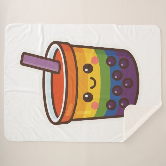 Rainbow-Blase-Tee LGBTQ+-Preis Sherpadecke (Vorderseite (Horizontal))