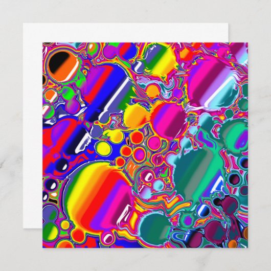 Rainbow Blast Abstrakte Kunst (Vorne/Hinten)