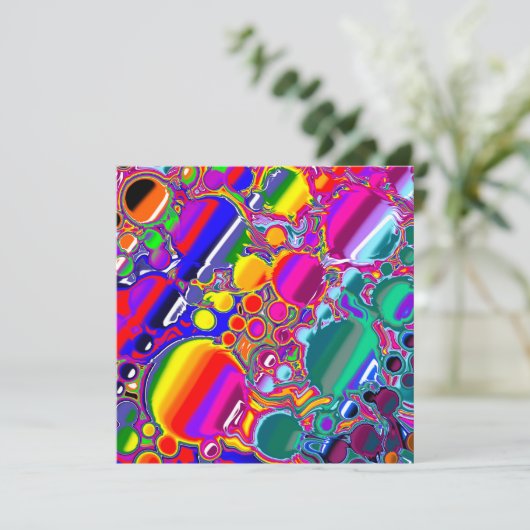 Rainbow Blast Abstrakte Kunst (Stehend Vorderseite)