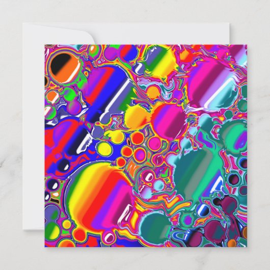 Rainbow Blast Abstrakte Kunst (Vorderseite)
