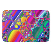 Rainbow Blast Abstrakte Kunst Badematte (Vorderseite)