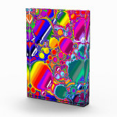 Rainbow Blast Abstrakte Kunst Fotoblock (Rechts)