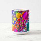 Rainbow Blast Abstrakte Kunst Kaffeetasse (Mittel)