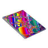 Rainbow Blast Abstrakte Kunst Notizblock (Rechte Seite)