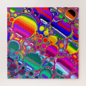 Rainbow Blast Abstrakte Kunst Puzzle (Horizontal)