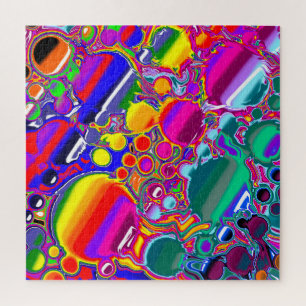Rainbow Blast Abstrakte Kunst Puzzle