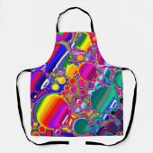 Rainbow Blast Abstrakte Kunst Schürze (Vorderseite)