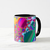 Rainbow Blast Abstrakte Kunst Tasse (VorderseiteRechts)