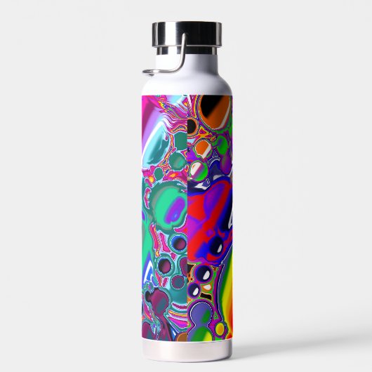 Rainbow Blast Abstrakte Kunst Trinkflasche (Rechts)