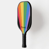 Rainbow Blast-Off Personalized Pickleball Paddle (Links)