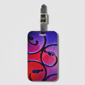 Rainbow-Blätter Gepäckanhänger (Vorderseite Vertikal)