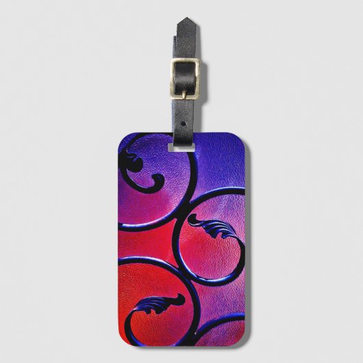 Rainbow-Blätter Gepäckanhänger (Vorderseite Vertikal)