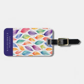 Rainbow-Blätter Gepäckmarke Gepäckanhänger (Vorderseite horizontal)