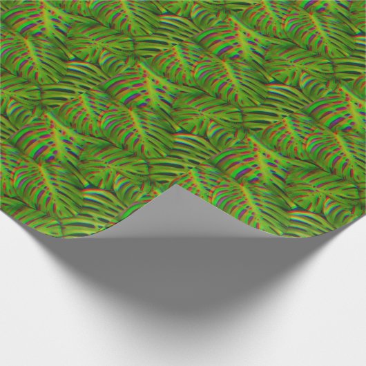 Rainbow-Blätter Geschenkpapier (Ecke)