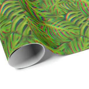 Rainbow-Blätter Geschenkpapier